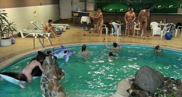Indoor Dolphin Ride Full HD video - Naturism encourages you to value inner harmony and peace
