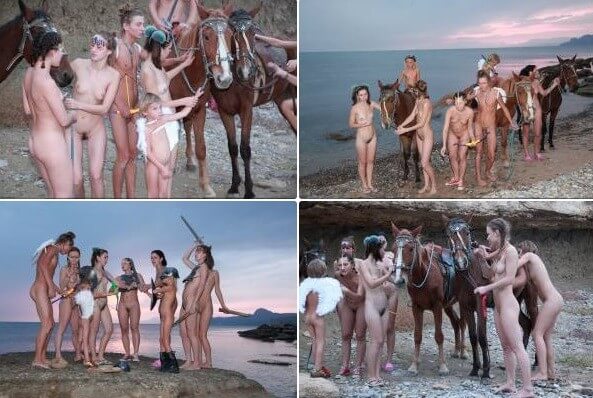 Mystical Horsey Riders Series photos - The natural beauty of the body is one of the goals of naturism and nudism