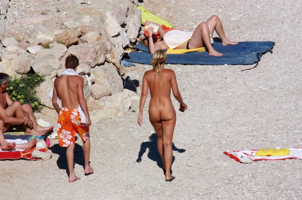 European Beach Entrance pics - I attended a nudist gathering