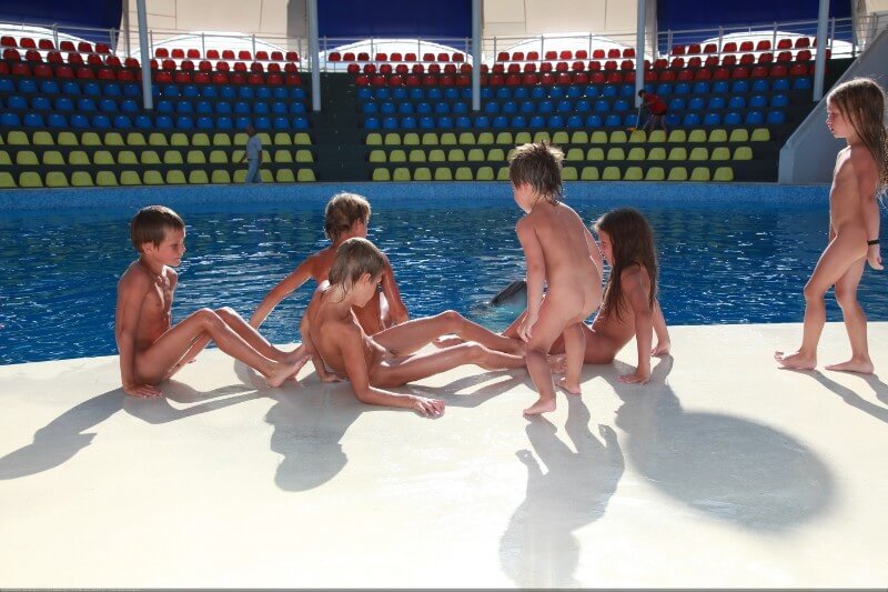 Swimming dolphins photo gallery - Nudism promotes psychological and physical well-being