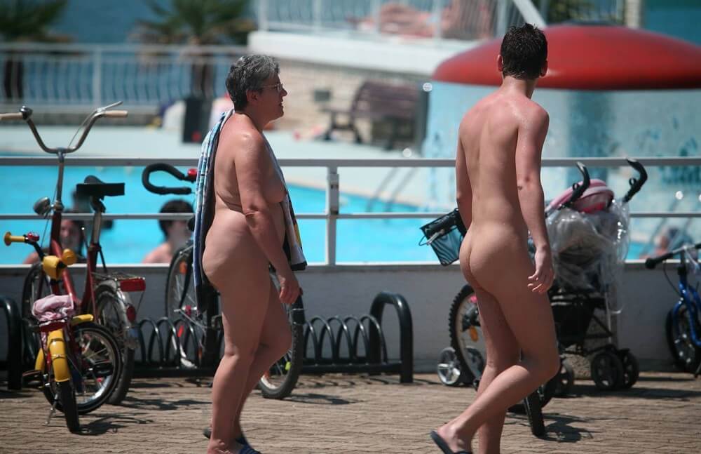 Sun-Soaked Sidewalk pics - The idea of personal freedom and self-acceptance is important in our nudist community