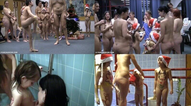 Christmas day Full HD video - The practice of naturism is a path to inner harmony and peace