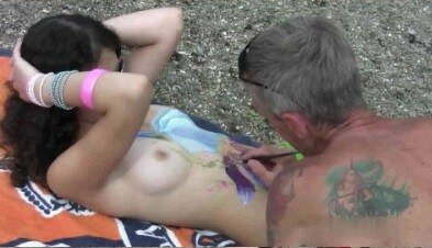 Body Art Nudist Beach 1 Full HD video - Nudism fosters trust and mutual understanding
