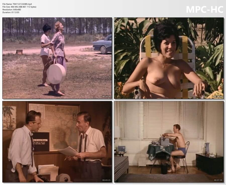Diary of a nudist (1961) film HD - The worship of the naked body