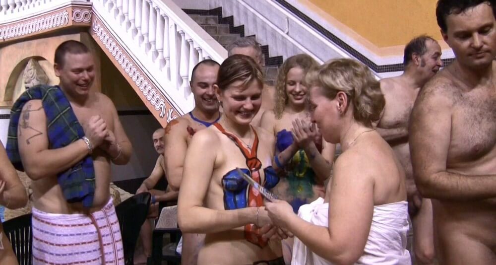 Aqua Nude Relaxation - This practice of going nude was embraced by the highest ranks of the aristocracy