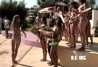 Jr. Miss Pageant 2001 FR - The concept of being without clothes
