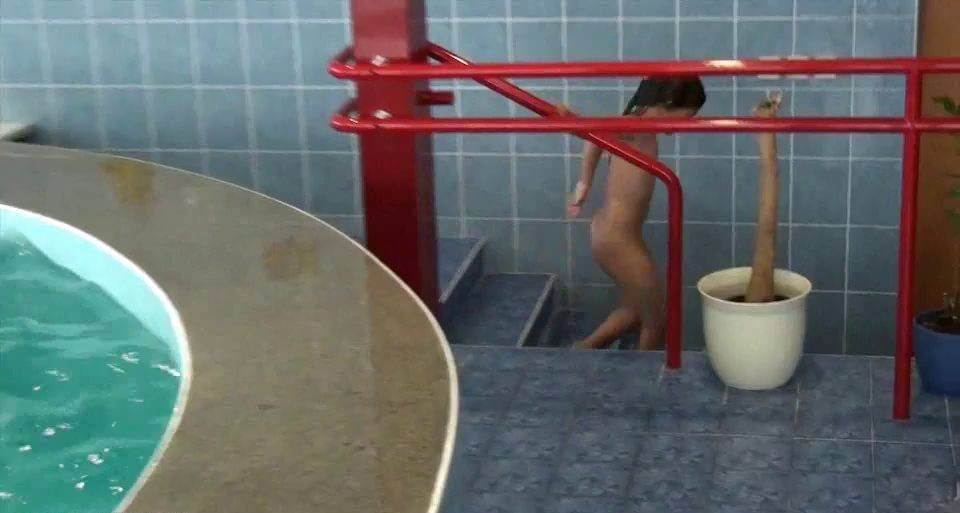 Indoor Swim Exercise - Nudism fosters trust and mutual understanding