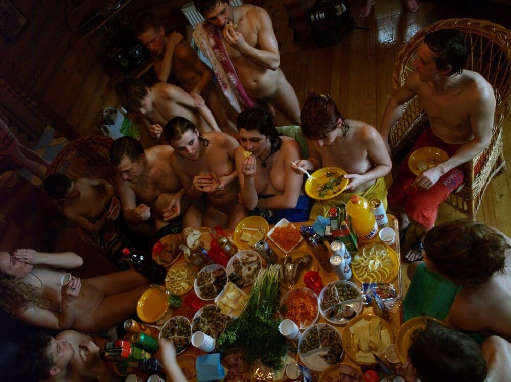 Family Valentines Dinning pics - Nudity is seen as a natural part of life among nudists
