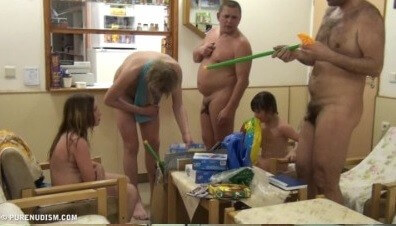 Pool jacuzzi and paints Full HD - Nudism is part of life